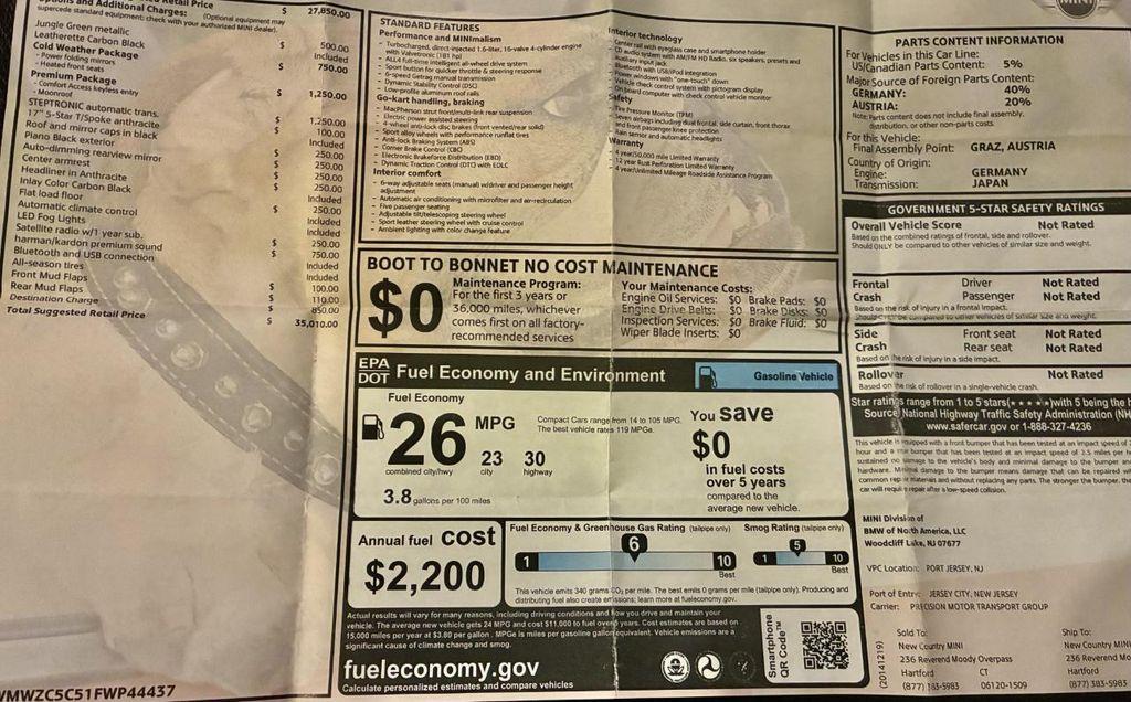 used 2015 MINI Countryman car, priced at $9,995