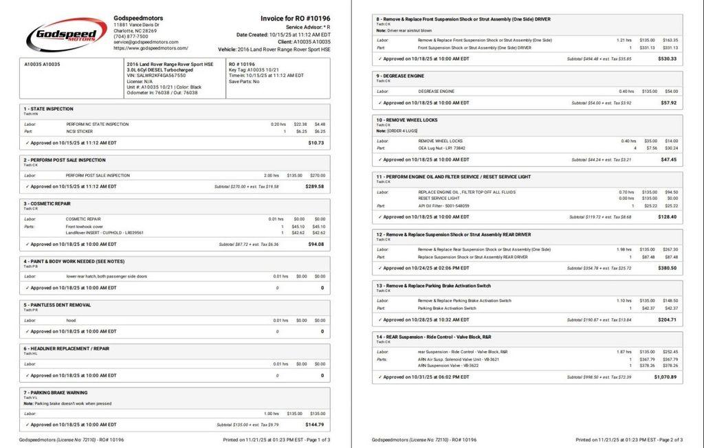 used 2016 Land Rover Range Rover Sport car, priced at $17,995