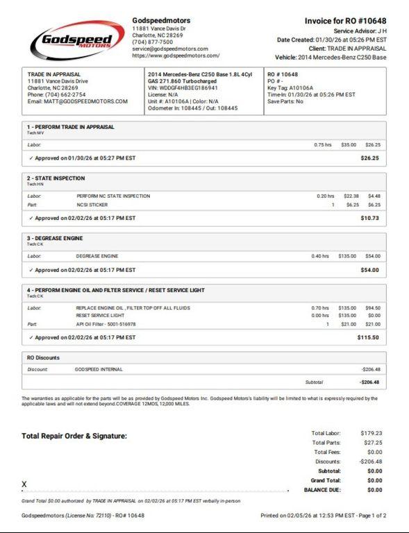 used 2014 Mercedes-Benz C-Class car, priced at $9,995