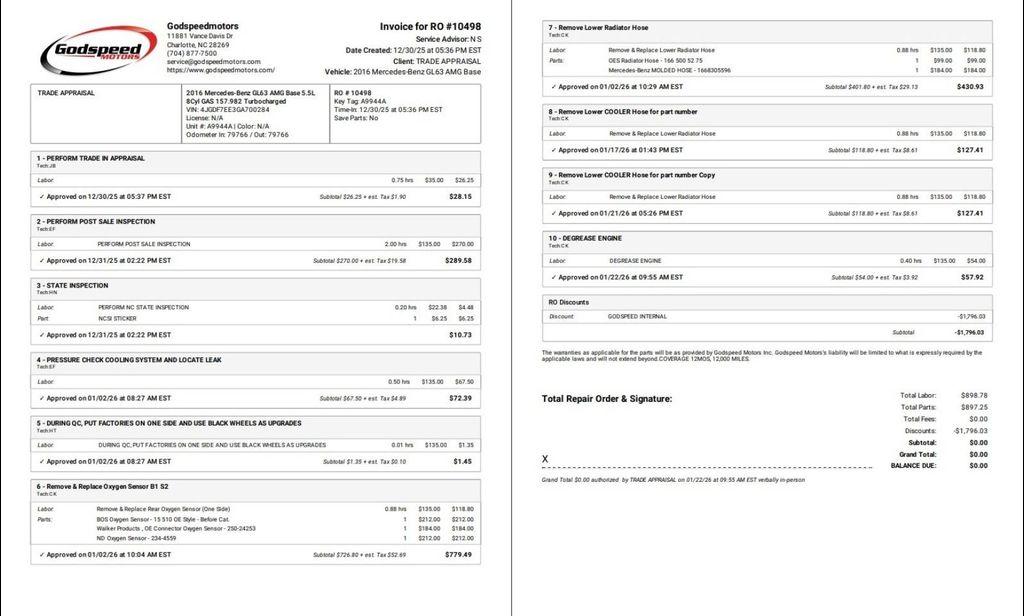 used 2016 Mercedes-Benz AMG GL car, priced at $22,995