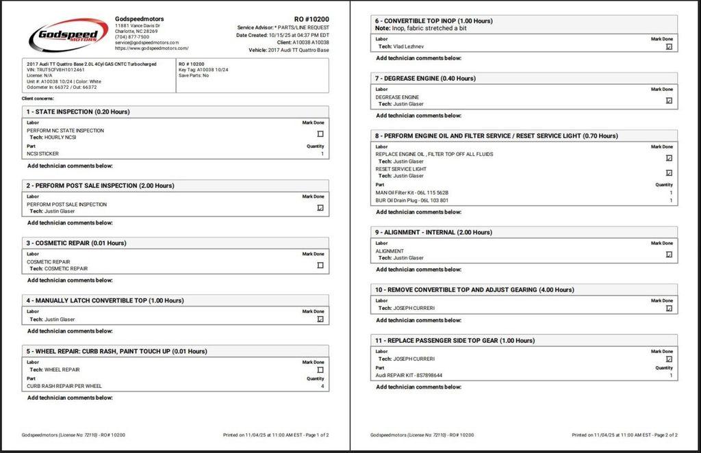 used 2017 Audi TT car, priced at $20,995