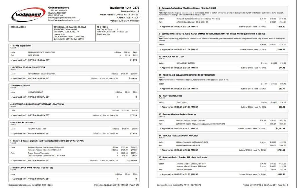 used 2018 BMW 440 car, priced at $27,995