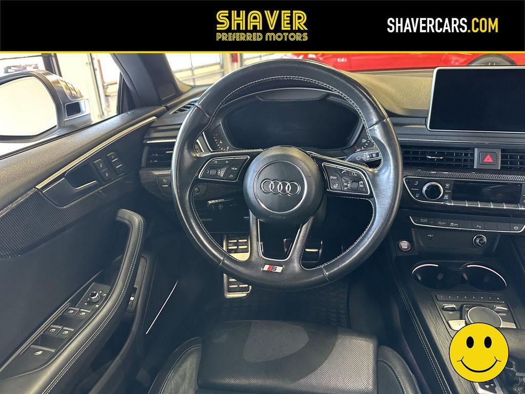 Glacier White Metallic/Black Roof 2018 Audi S5 3.0T Prestige