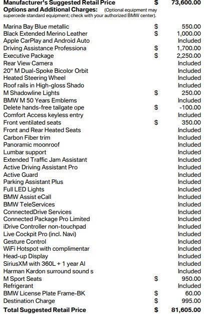 used 2022 BMW X4 M car, priced at $63,250