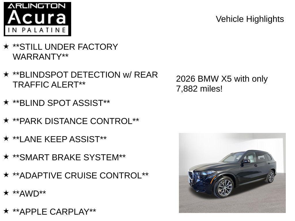 used 2026 BMW X5 car, priced at $79,795