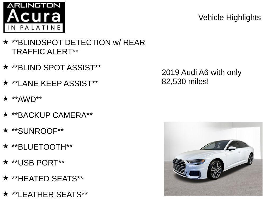 used 2019 Audi A6 car, priced at $22,595