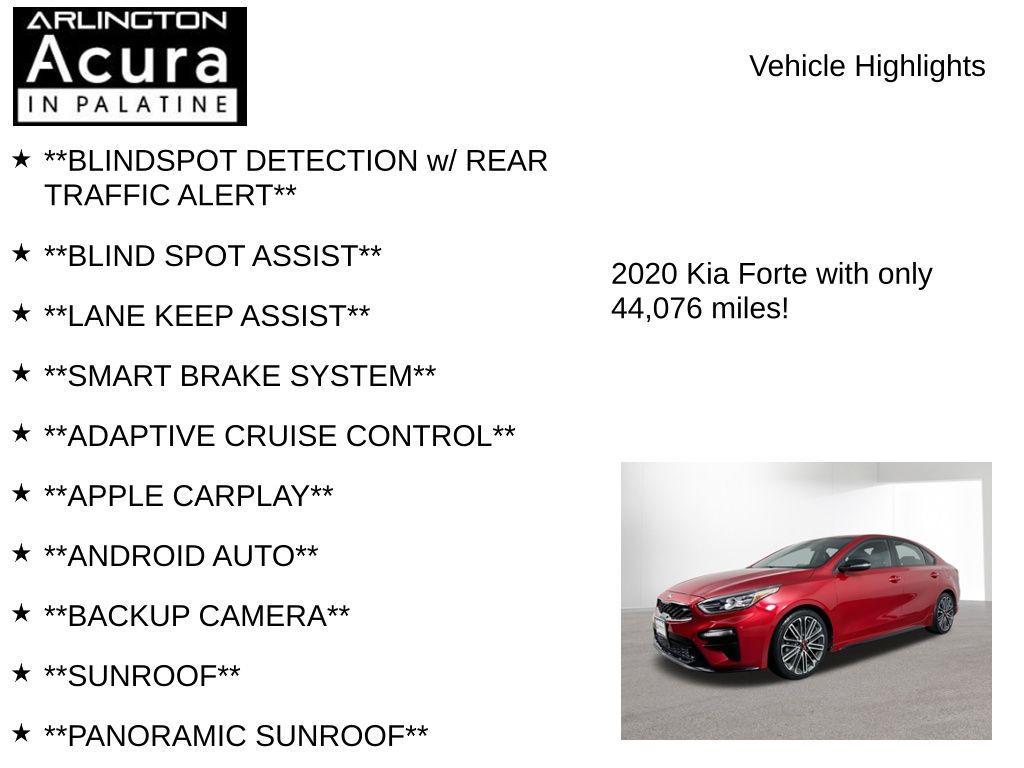 used 2020 Kia Forte car, priced at $14,995
