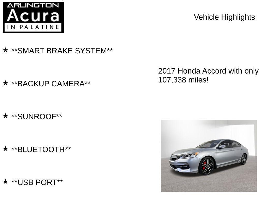 used 2017 Honda Accord car, priced at $13,997