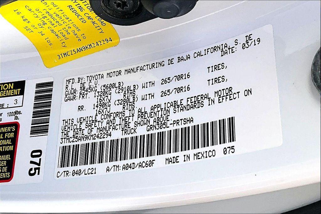 used 2019 Toyota Tacoma car, priced at $28,973