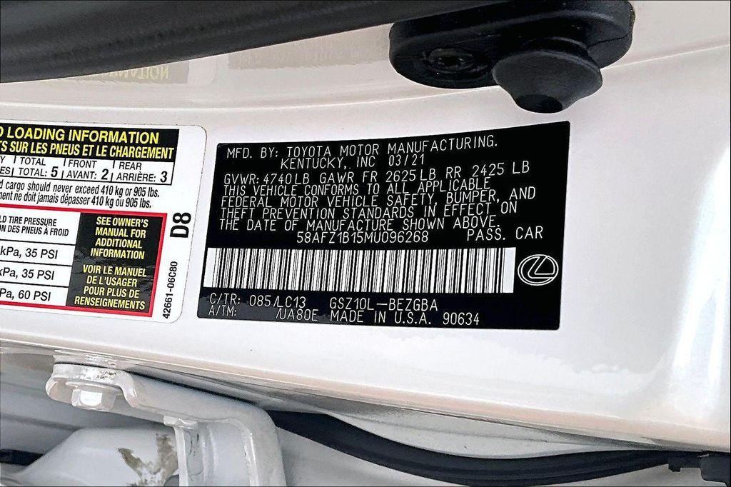 used 2021 Lexus ES 350 car, priced at $35,423