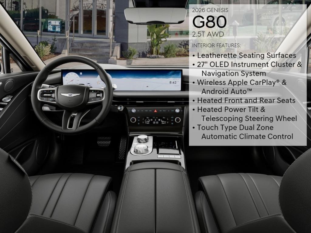 new 2026 Genesis G80 car, priced at $61,280