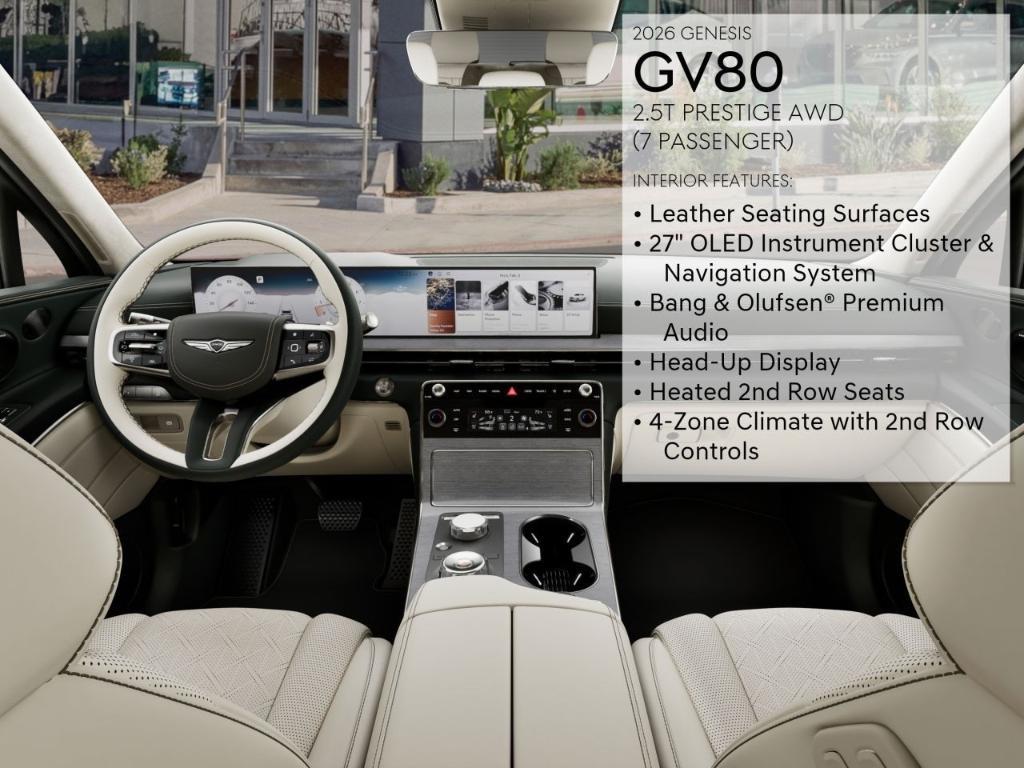 new 2026 Genesis GV80 car, priced at $76,455
