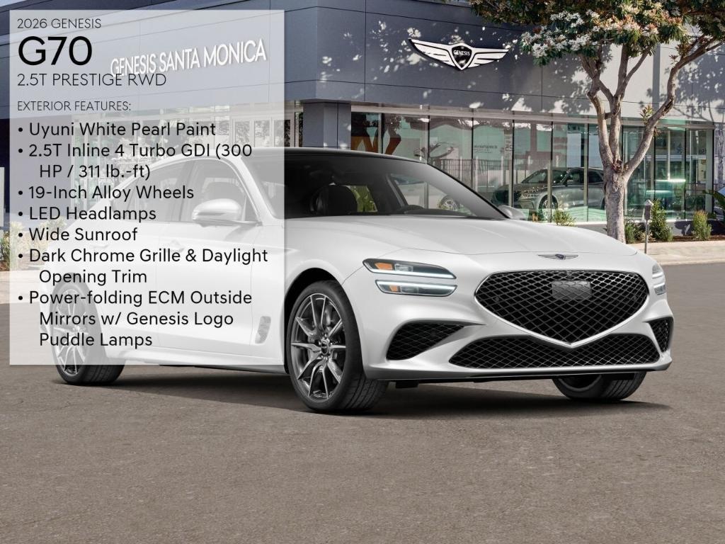 new 2026 Genesis G70 car, priced at $50,925