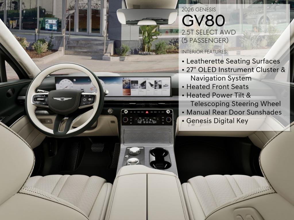 new 2026 Genesis GV80 car, priced at $66,290
