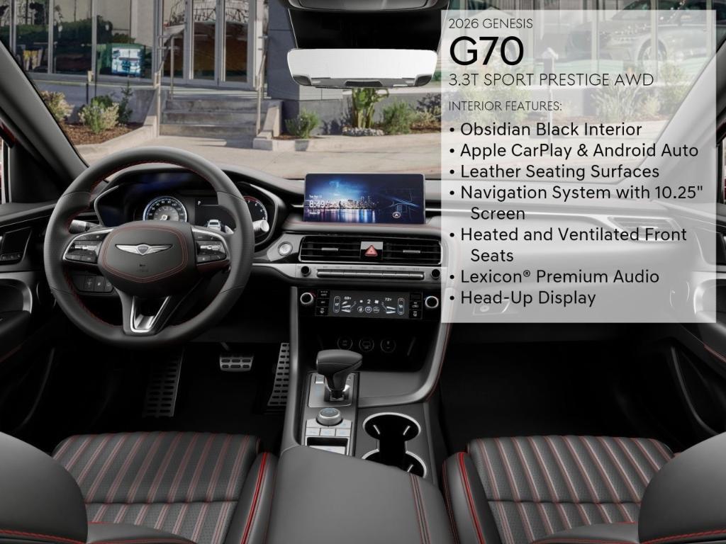 new 2026 Genesis G70 car, priced at $57,975