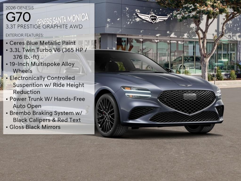 new 2026 Genesis G70 car, priced at $61,145