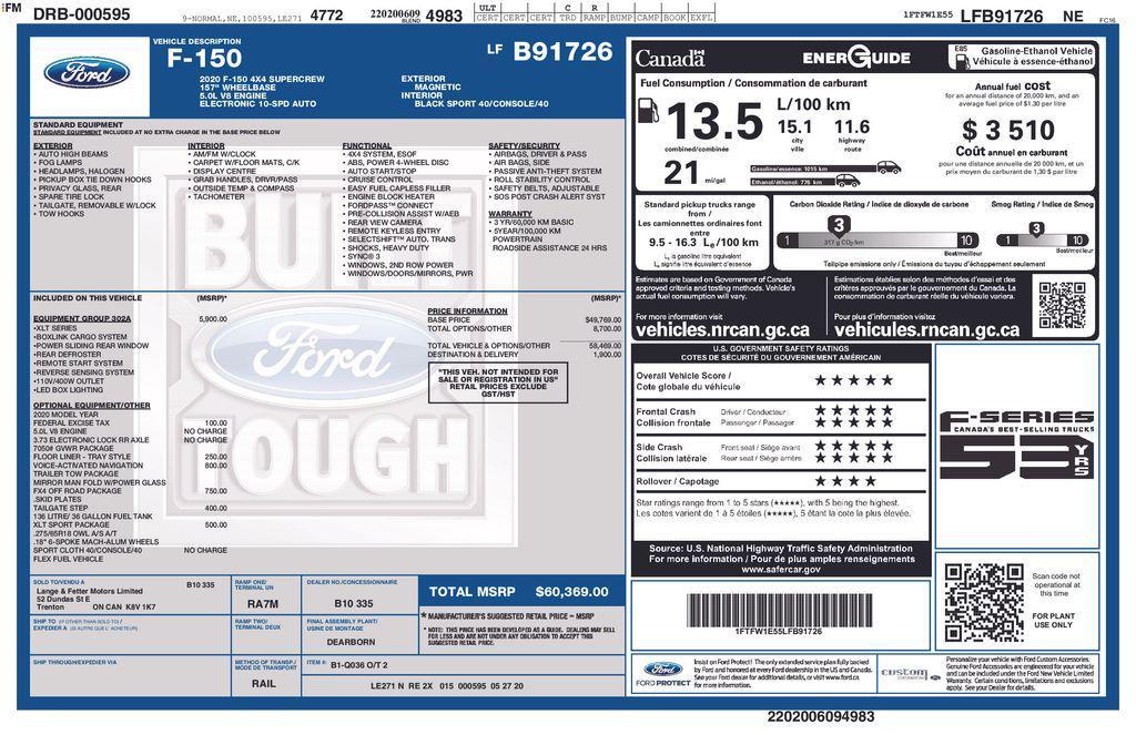 used 2020 Ford F-150 car