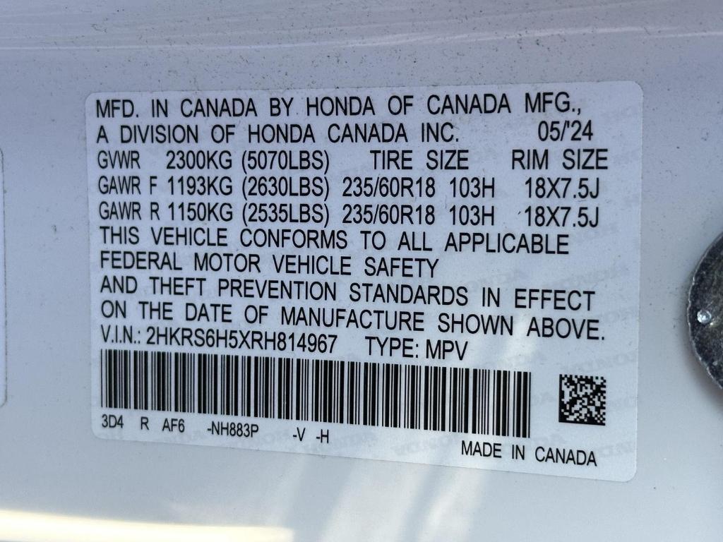 used 2024 Honda CR-V Hybrid car, priced at $33,495