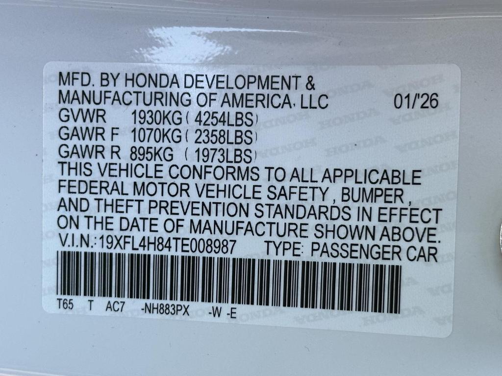 new 2026 Honda Civic Hybrid car, priced at $32,245