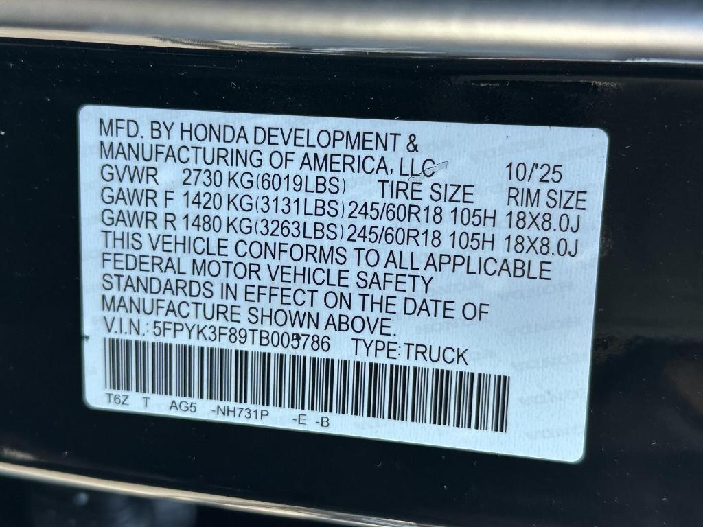 new 2026 Honda Ridgeline car, priced at $47,190