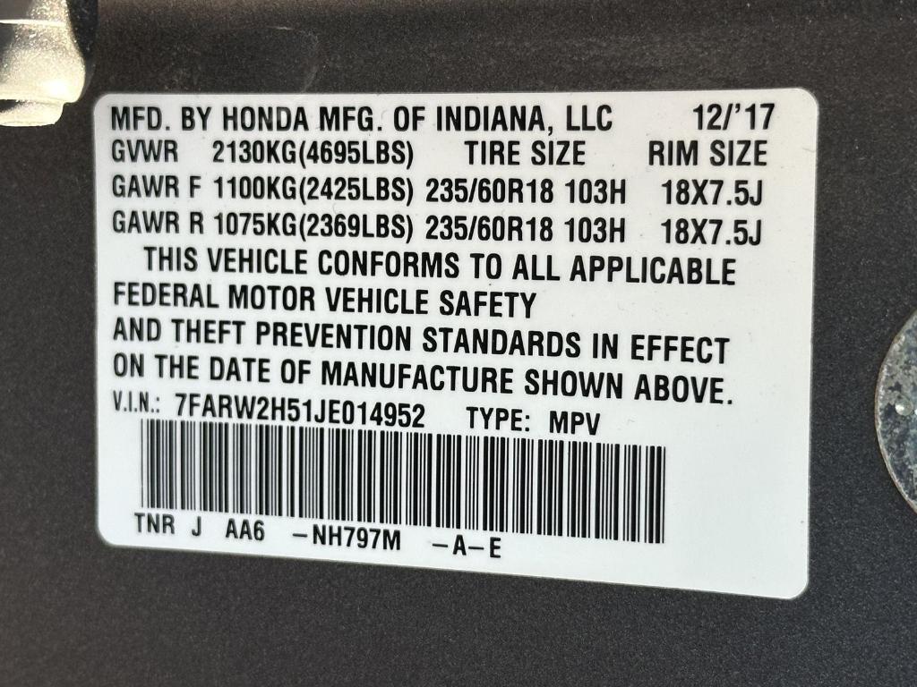 used 2018 Honda CR-V car, priced at $20,495