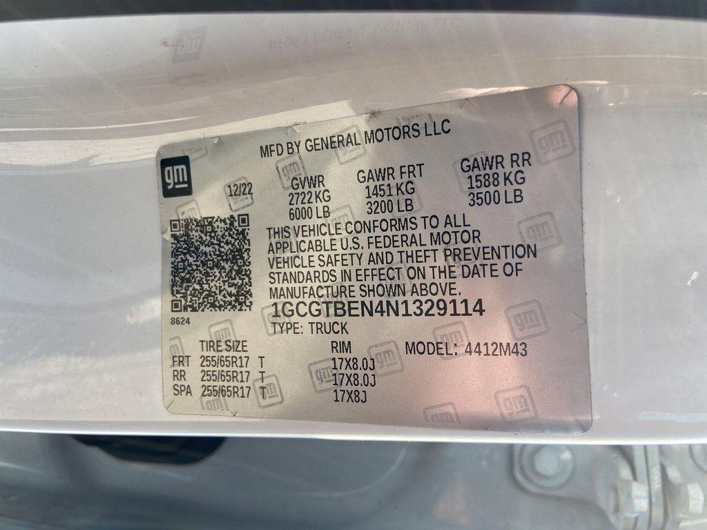 used 2022 Chevrolet Colorado car, priced at $28,627