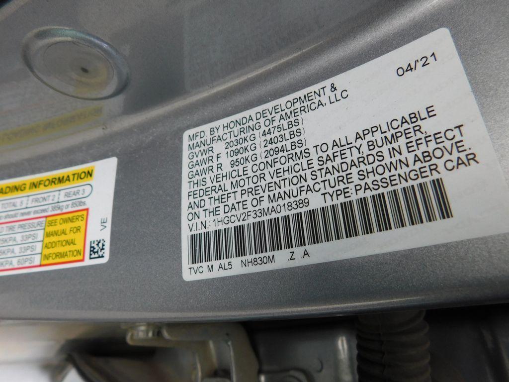 used 2021 Honda Accord car, priced at $24,284