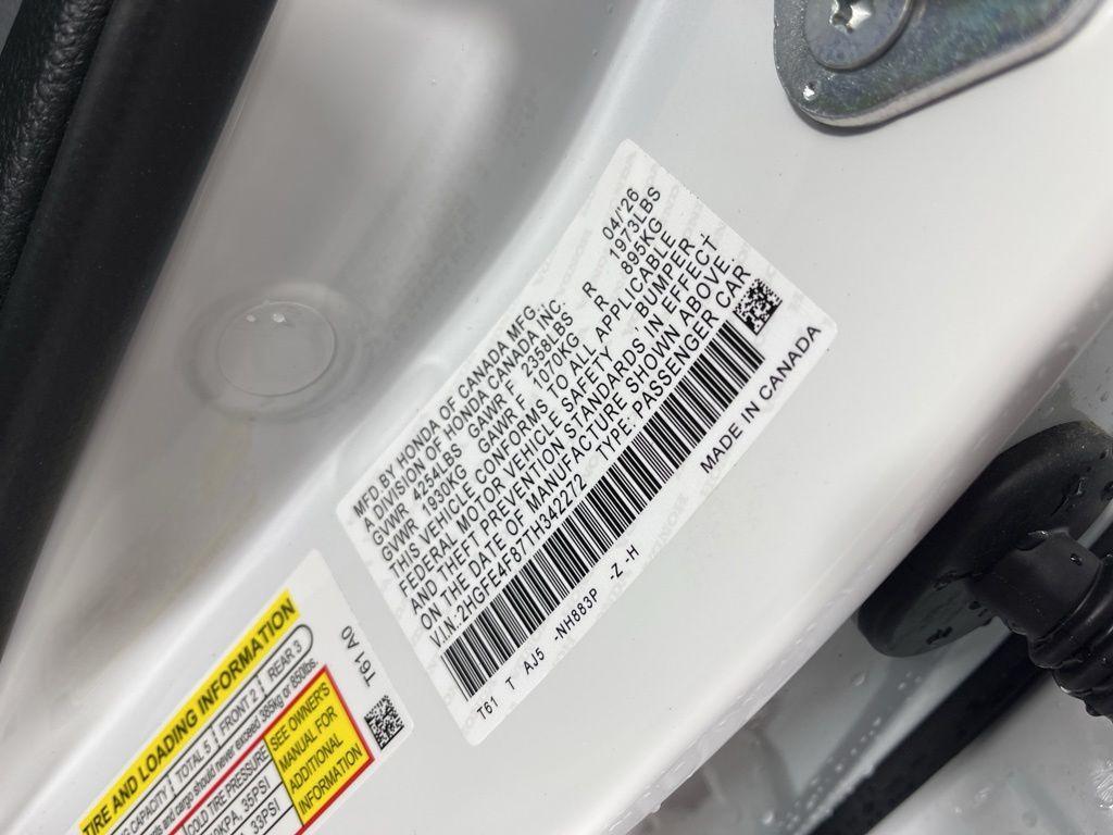 new 2026 Honda Civic Hybrid car, priced at $34,045