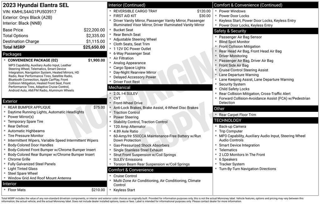 used 2023 Hyundai Elantra car, priced at $18,868