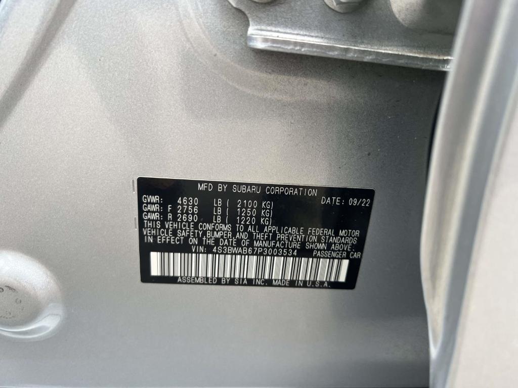 used 2023 Subaru Legacy car, priced at $18,996