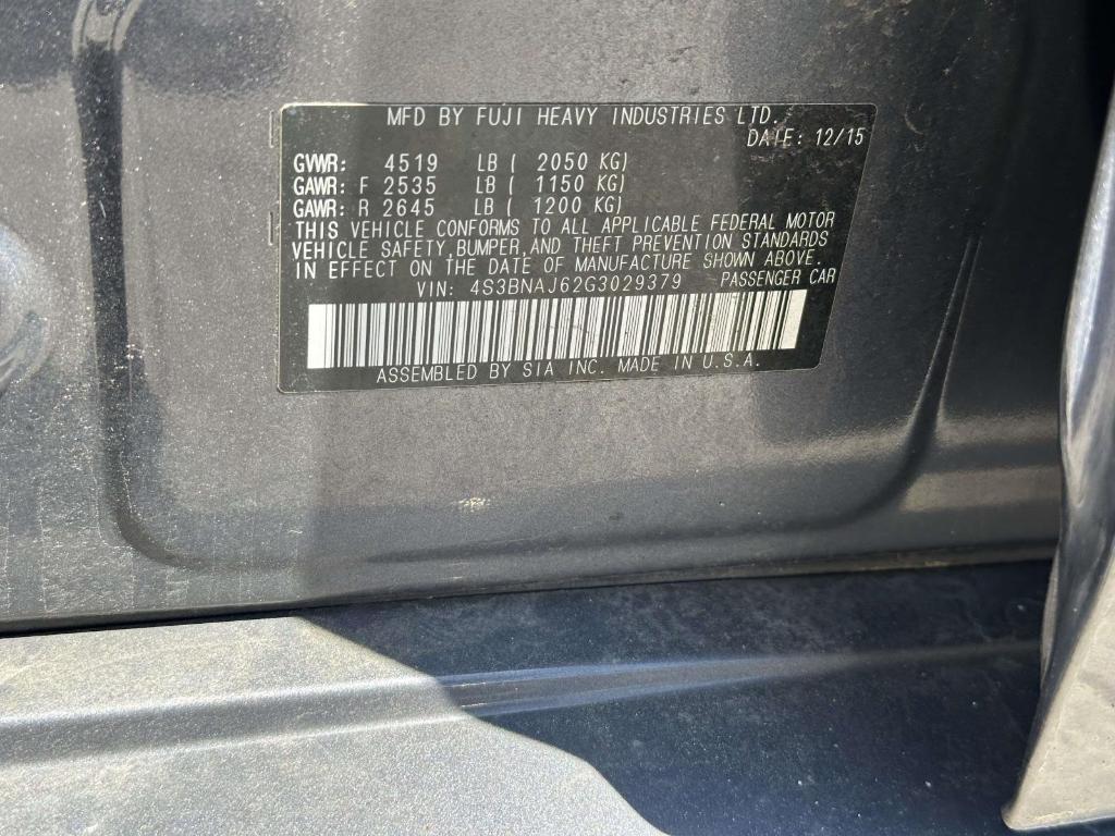 used 2016 Subaru Legacy car, priced at $15,171