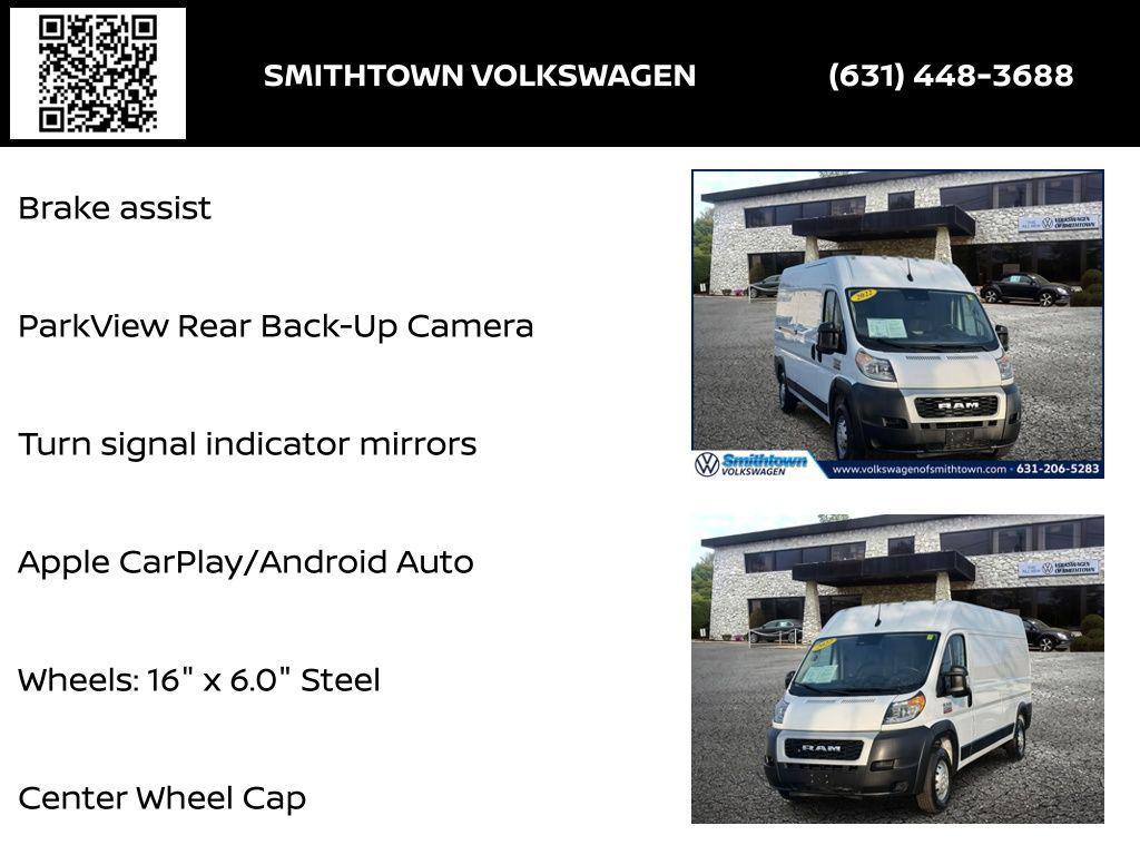 used 2022 Ram ProMaster 2500 car, priced at $28,000