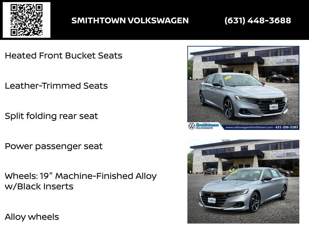 used 2021 Honda Accord car, priced at $19,664