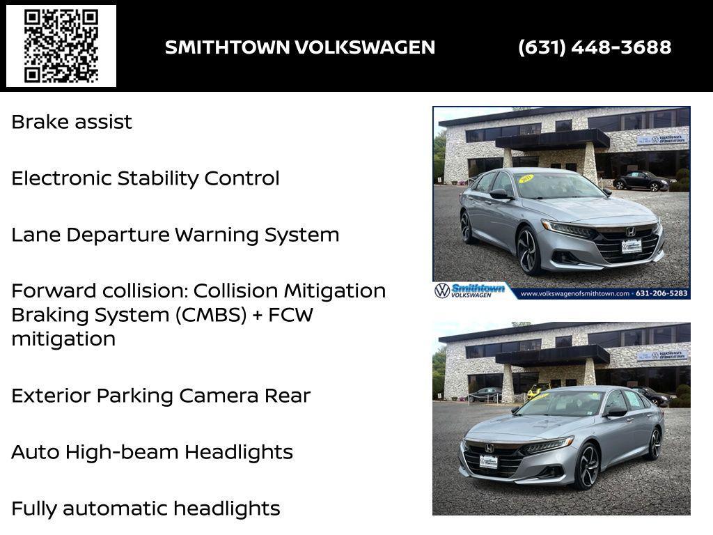 used 2021 Honda Accord car, priced at $19,664