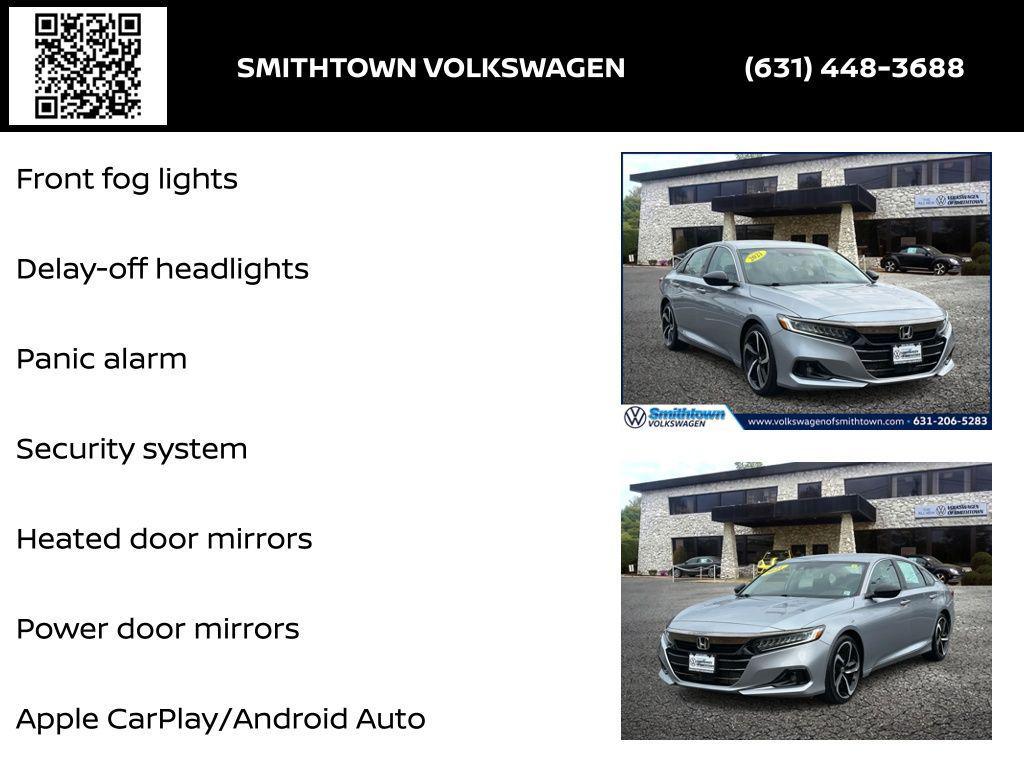 used 2021 Honda Accord car, priced at $19,664