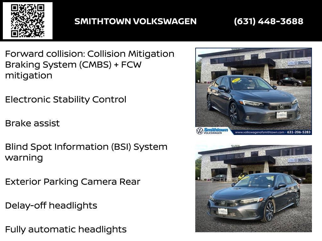 used 2022 Honda Civic car, priced at $18,474