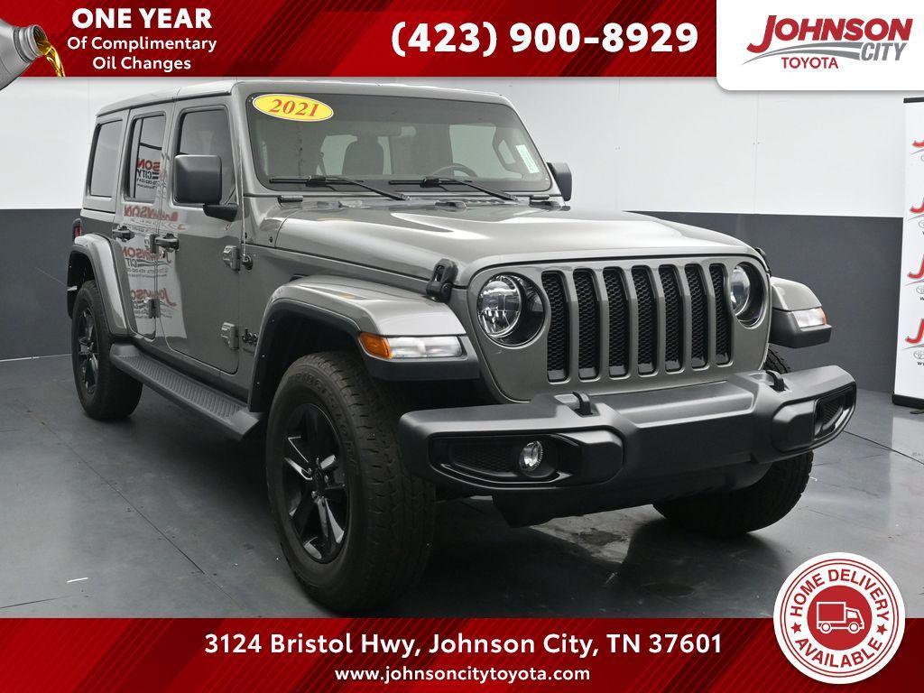 used 2021 Jeep Wrangler Unlimited car, priced at $31,722