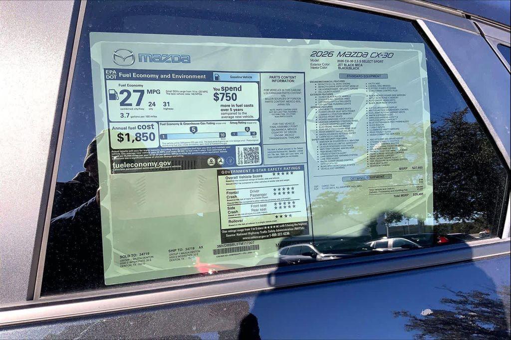 new 2026 Mazda CX-30 car, priced at $27,854