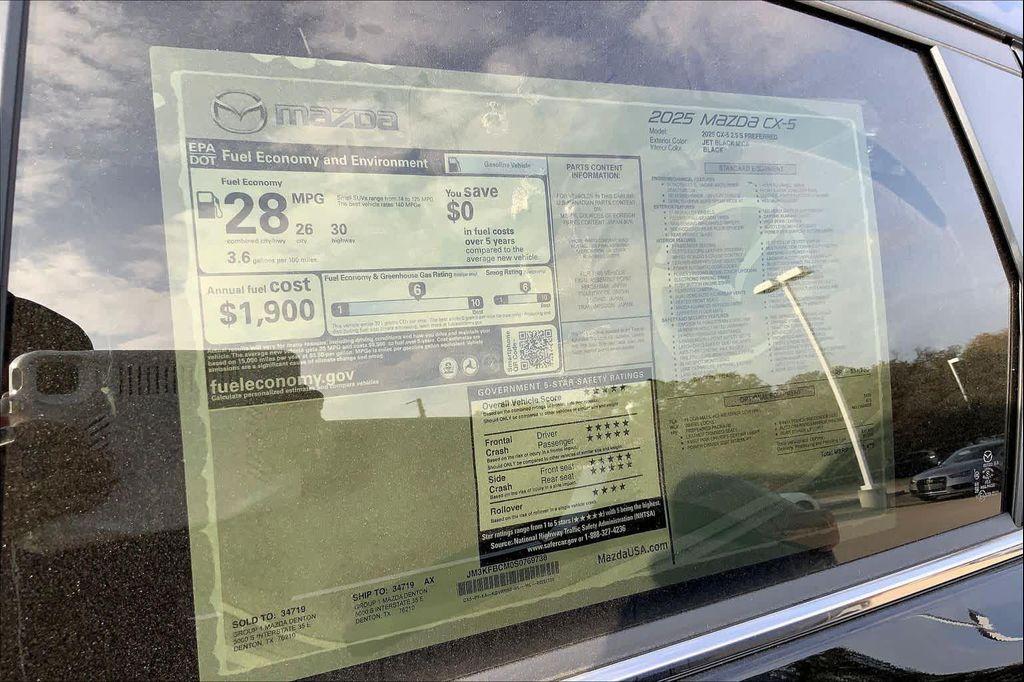 new 2025 Mazda CX-5 car, priced at $29,393
