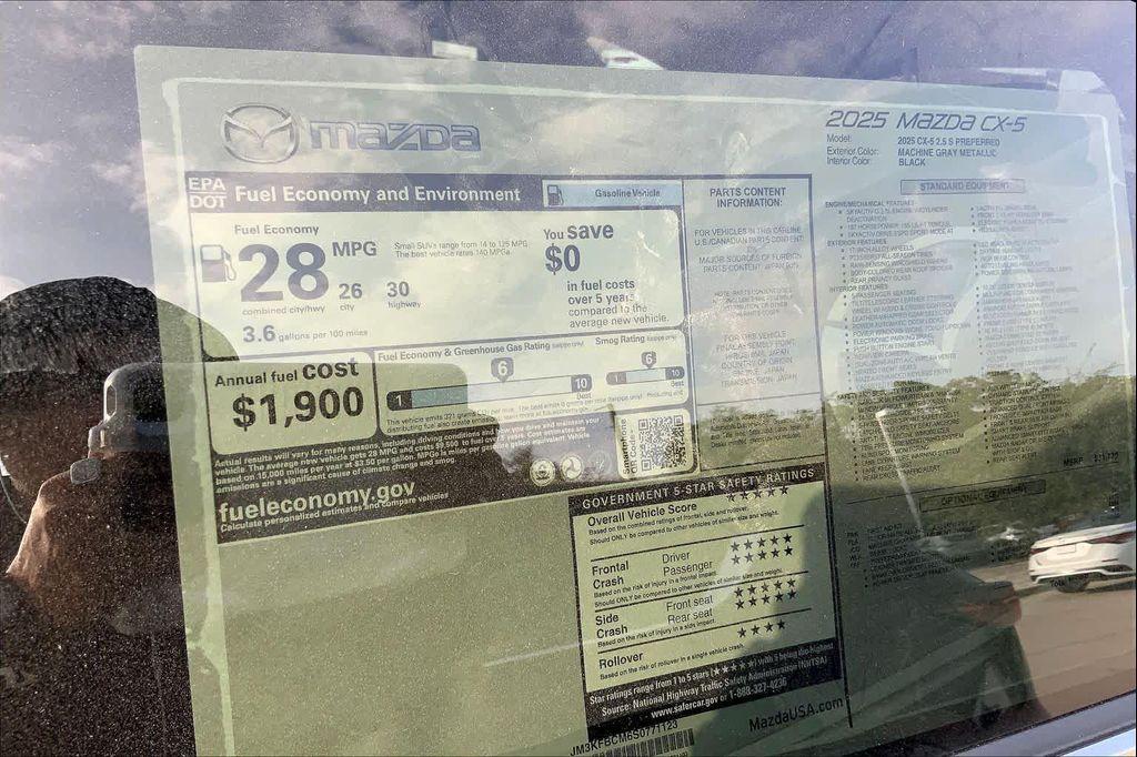 new 2025 Mazda CX-5 car, priced at $29,959