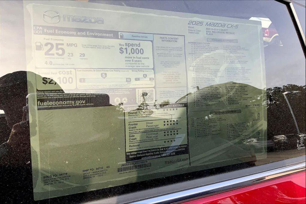 new 2025 Mazda CX-5 car, priced at $28,782