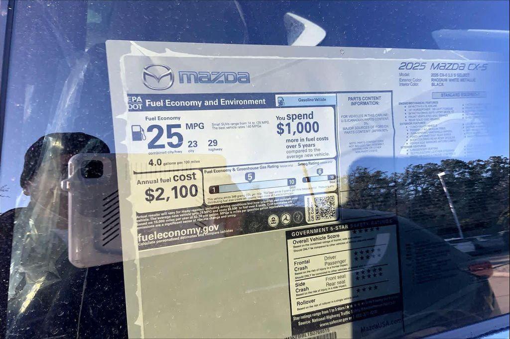 new 2025 Mazda CX-5 car, priced at $29,546