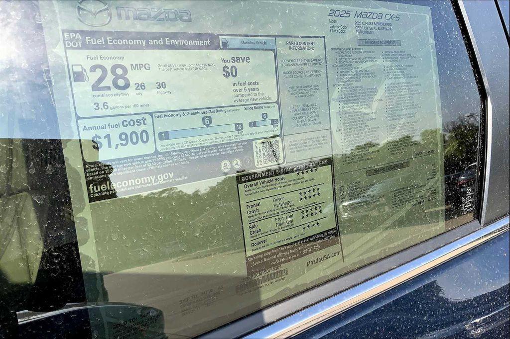 new 2025 Mazda CX-5 car, priced at $28,793