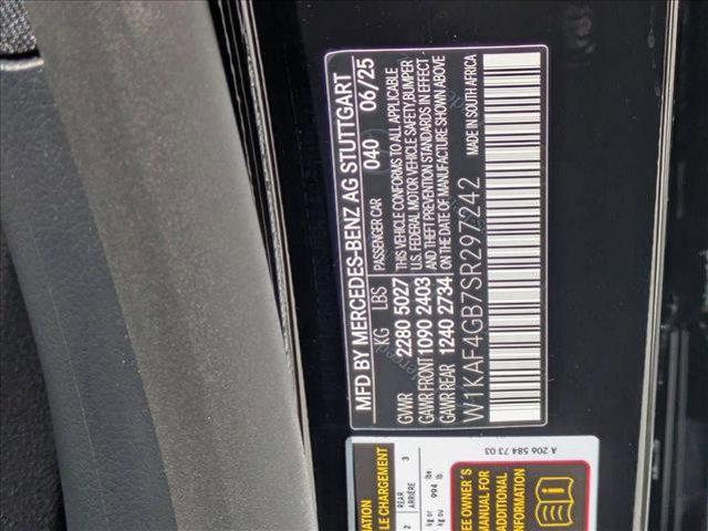 new 2025 Mercedes-Benz C-Class car, priced at $51,685