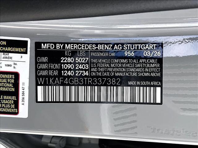 new 2026 Mercedes-Benz C-Class car, priced at $61,249