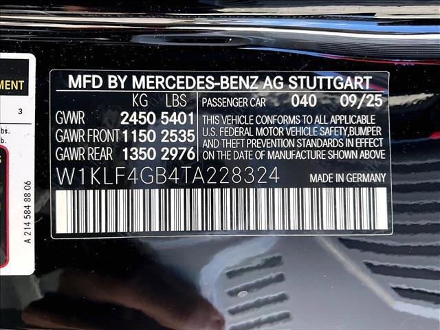 new 2026 Mercedes-Benz E-Class car, priced at $66,420