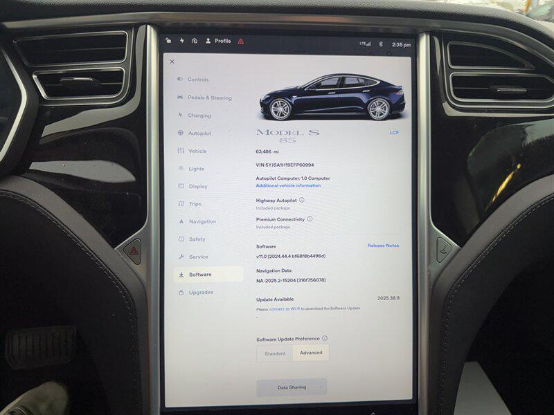 used 2014 Tesla Model S car, priced at $14,990