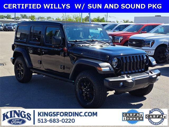 used 2021 Jeep Wrangler car, priced at $27,307