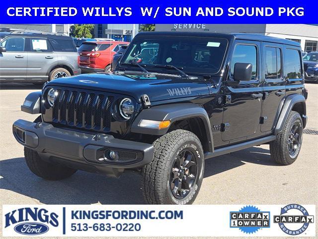 used 2021 Jeep Wrangler car, priced at $27,307