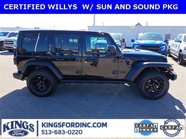 used 2021 Jeep Wrangler car, priced at $27,307